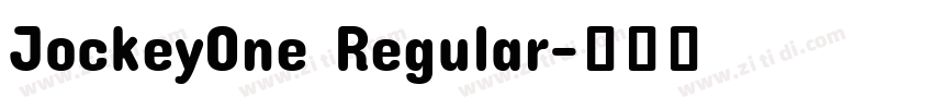 JockeyOne Regular字体转换